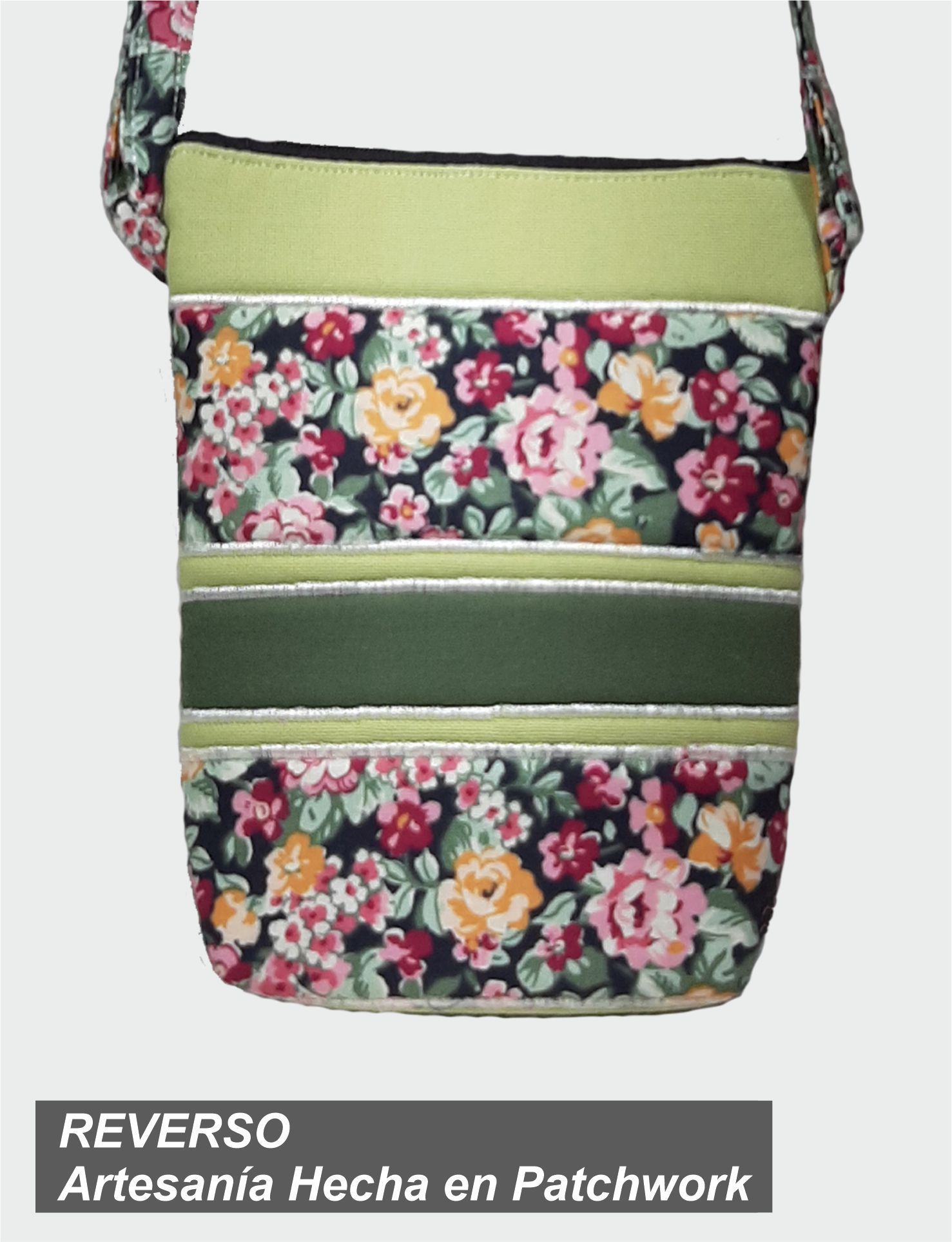 3 REVERSO JBE-03-0009 BOLSO EN PATCHWORK 11 X 6 X 20 cm