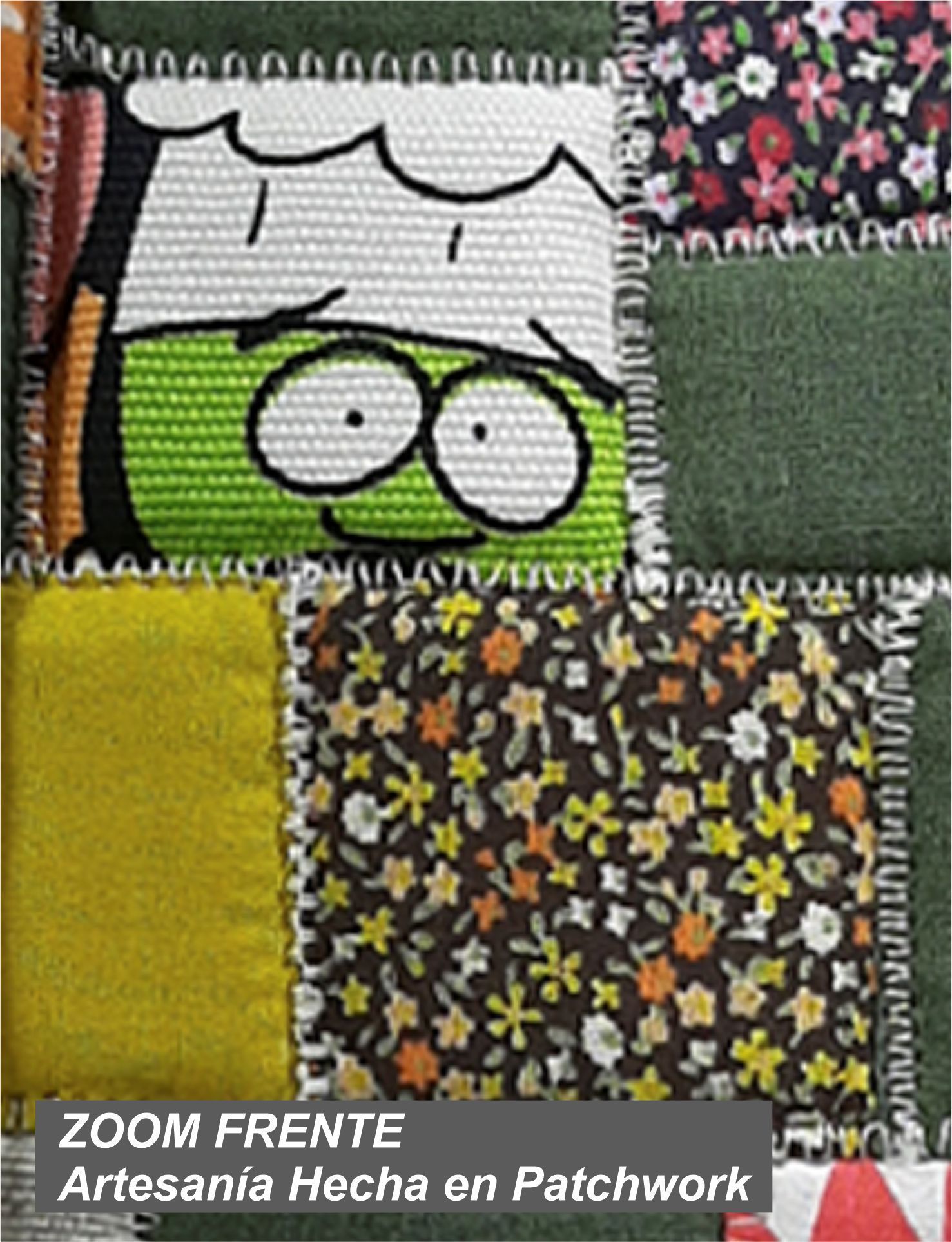 4 ZOOM FRENTE JBE-03-0009 BOLSO EN PATCHWORK 11 X 6 X 20 cm