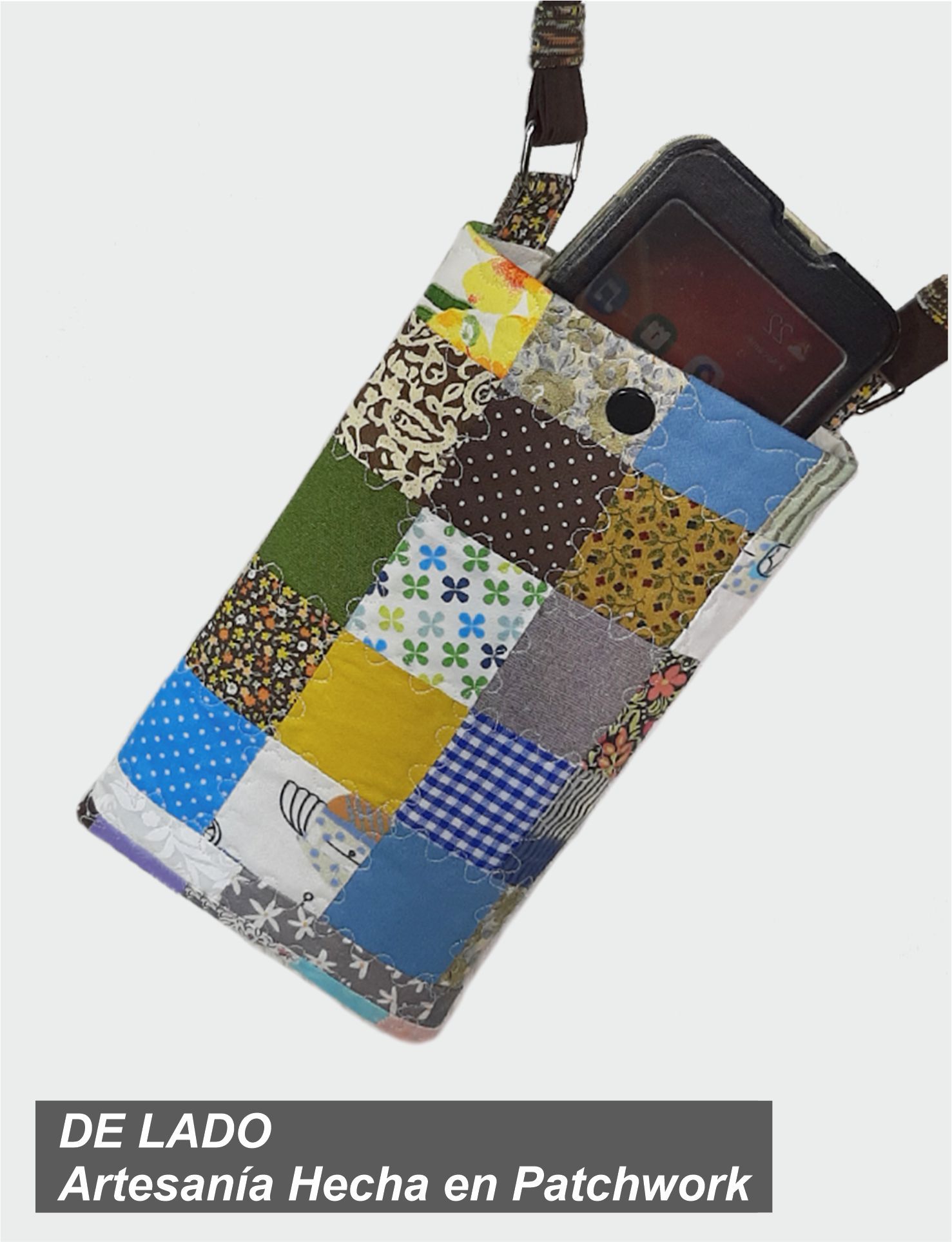 6 DE LADO JBE-03-0015 BOLSO EN PATCHWORK 12 X 20 cm