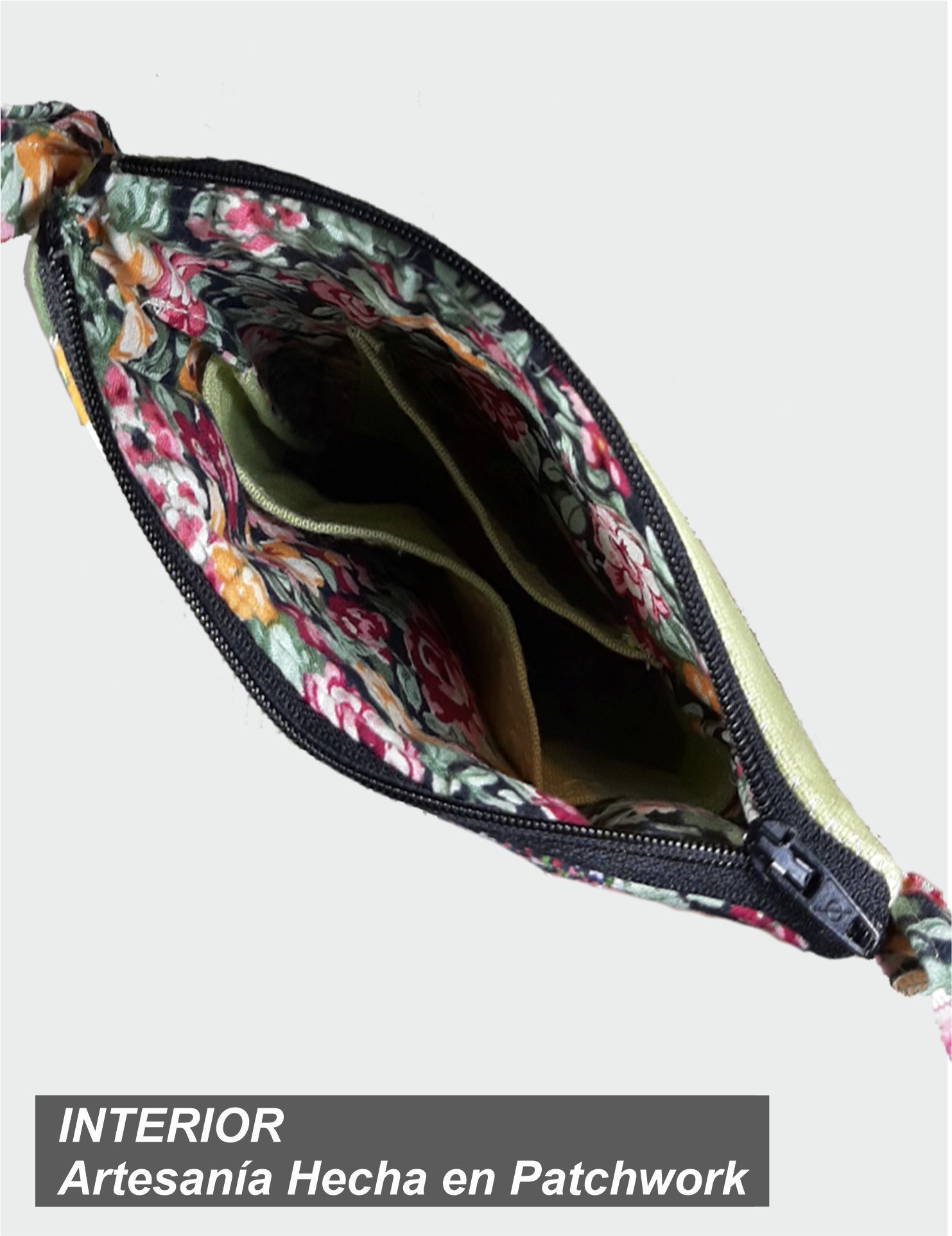 7 INTERIOR JBE-03-0009 BOLSO EN PATCHWORK 11 X 6 X 20 cm