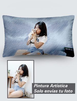 Cojín Personalizado a 360º, 50X30 cm. en Terciopelo. PC501-5030A016-002