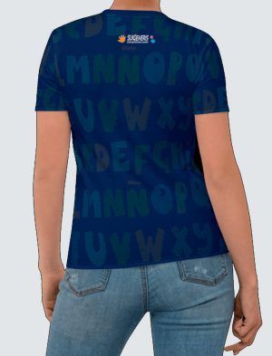 Camiseta Mujer – Diseñada con Imagen a 360º  EC001-001A006