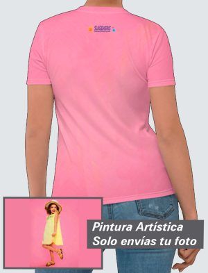 Camiseta Mujer – Personalizada con Pintura Artística 360º  PC001-001A004