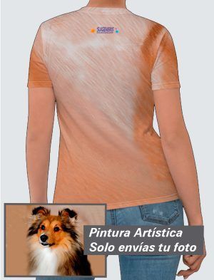 Camiseta Mujer – Personalizada con Pintura Artística 360º  PC001-001A007