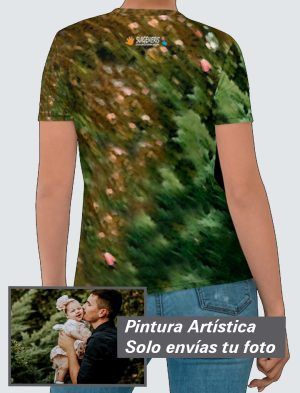 Camiseta Mujer – Personalizada con Pintura Artística 360º  PC001-001A012