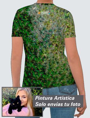 Camiseta Mujer – Personalizada con Pintura Artística 360º  PC001-001A019