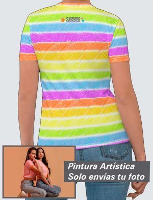 Camiseta Mujer – Personalizada con Pintura Artística 360º  PC001-001A022