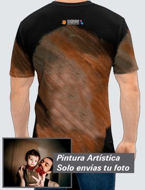 Camiseta Hombre – Personalizada con Pintura Artística 360º  PC001-002A015