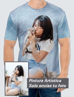 Camiseta Hombre – Personalizada con Pintura Artística 360º  PC001-002A016