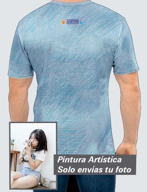 Camiseta Hombre – Personalizada con Pintura Artística 360º  PC001-002A016