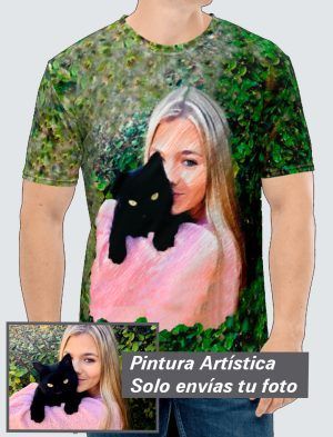 Camiseta Hombre – Personalizada con Pintura Artística 360º  PC001-002A019