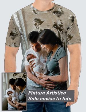 Camiseta Hombre – Personalizada con Pintura Artística 360º  PC001-002A023