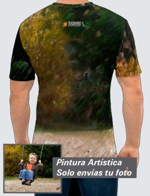 Camiseta Hombre – Personalizada con Pintura Artística 360º  PC001-002A024