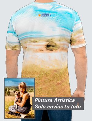 Camiseta Hombre – Personalizada con Pintura Artística 360º PC001-002A025