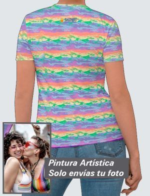 Camiseta Mujer – Personalizada con Pintura Artística 360º  PC001-001A009