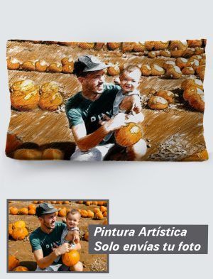 Funda de Cojín Personalizada a 360º, 50X30 cm. en Terciopelo. PC502-5030A020-002