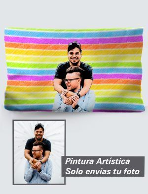 Funda de Cojín Personalizada a 360º, 50X30 cm. en Terciopelo. PC502-5030A022-002