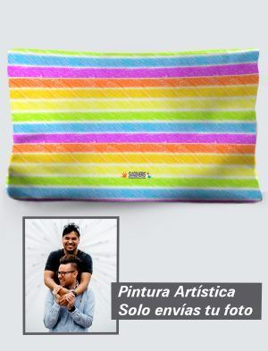 Funda de Cojín Personalizada a 360º, 50X30 cm. en Terciopelo. PC502-5030A022-002