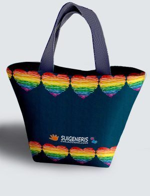 Bolso Personalizado con pintura artística de tu imagen a 360º, 36 X 27 X 14 cm. en tejido cordurè de excelente calidad. PC503-1001A013-001