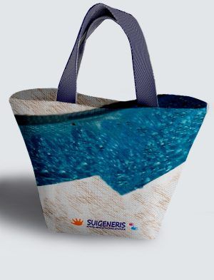 Bolso Personalizado con pintura artística de tu imagen a 360º, 36 X 27 X 14 cm. en tejido cordurè de excelente calidad. PC503-1001A021-001